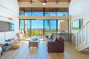 3BR Penthouse- ocean views, lanais, ACs, hot tub, pool, sauna, steps to beach